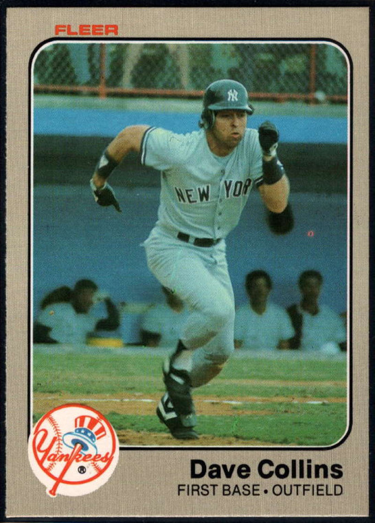 1983 Fleer #377 Dave Collins VG New York Yankees 