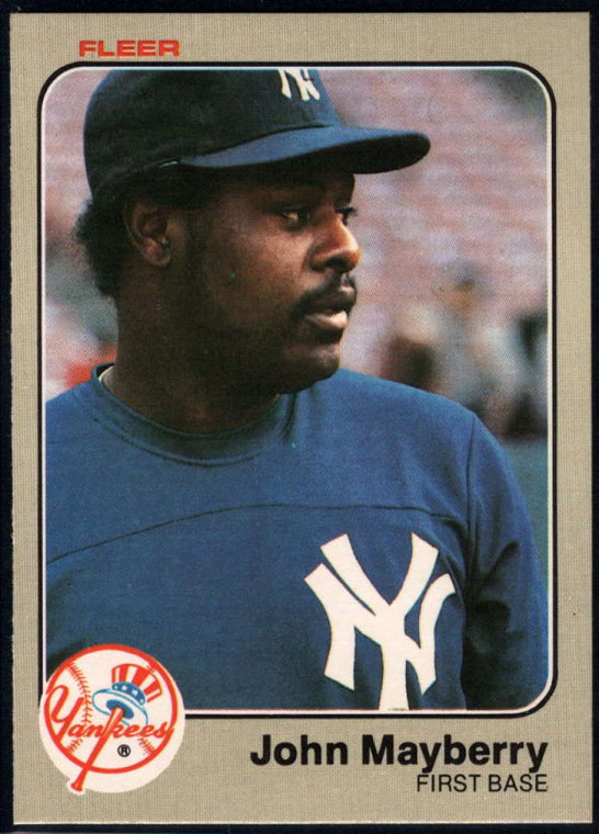 1983 Fleer #386 John Mayberry VG New York Yankees 