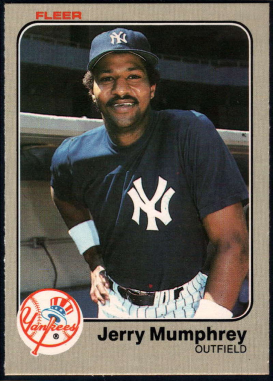 1983 Fleer #389 Jerry Mumphrey VG New York Yankees 