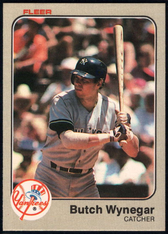 1983 Fleer #399 Butch Wynegar VG New York Yankees 