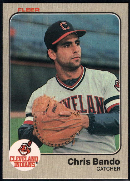 1983 Fleer #400 Chris Bando VG Cleveland Indians 