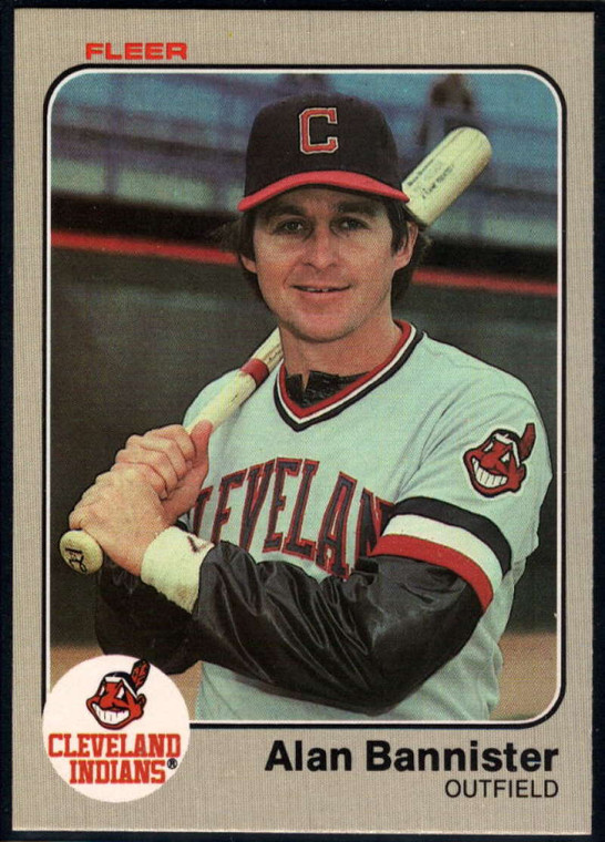 1983 Fleer #401 Alan Bannister VG Cleveland Indians 