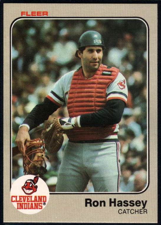 1983 Fleer #411 Ron Hassey VG Cleveland Indians 