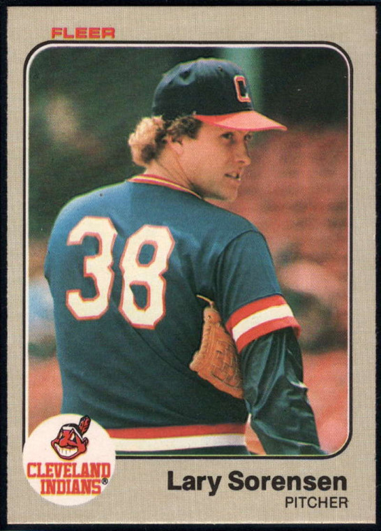 1983 Fleer #418 Lary Sorensen VG Cleveland Indians 