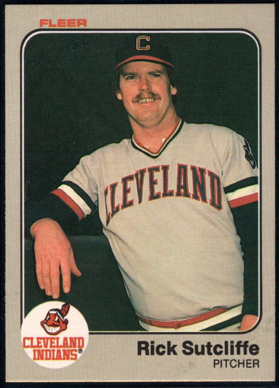 1983 Fleer #420 Rick Sutcliffe VG Cleveland Indians 