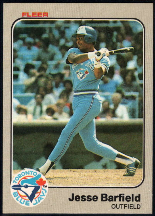 1983 Fleer #424 Jesse Barfield VG Toronto Blue Jays 