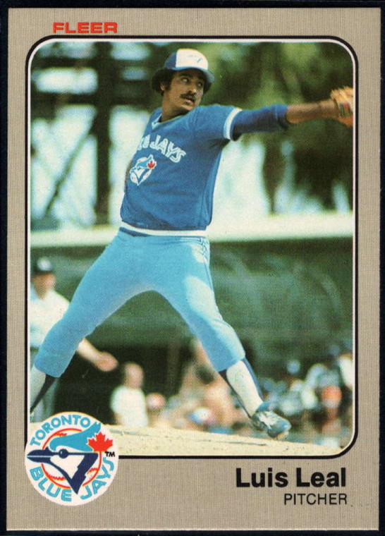 1983 Fleer #432 Luis Leal VG Toronto Blue Jays 