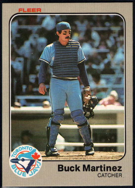 1983 Fleer #433 Buck Martinez VG Toronto Blue Jays 