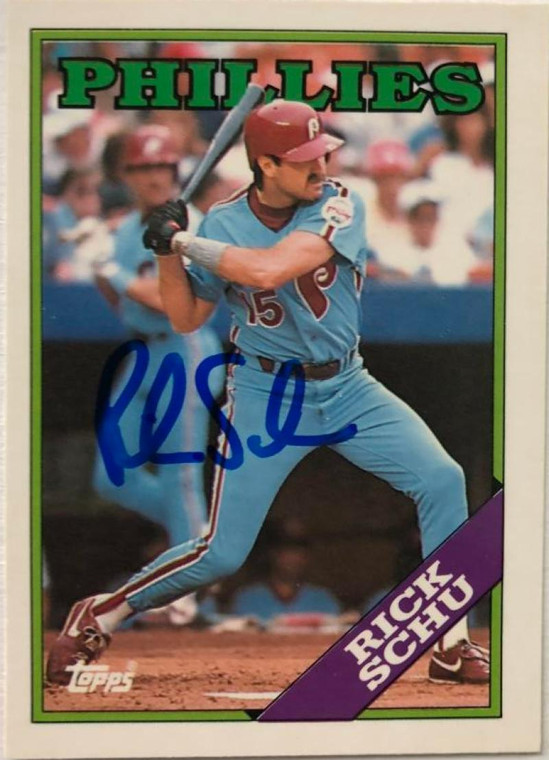 Rick Schu Autographed 1988 Topps Tiffany #731