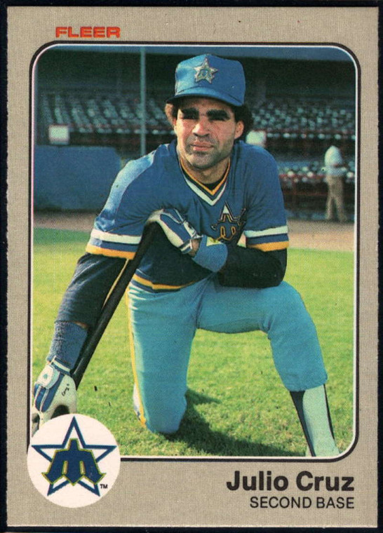 1983 Fleer #478 Julio Cruz VG Seattle Mariners 