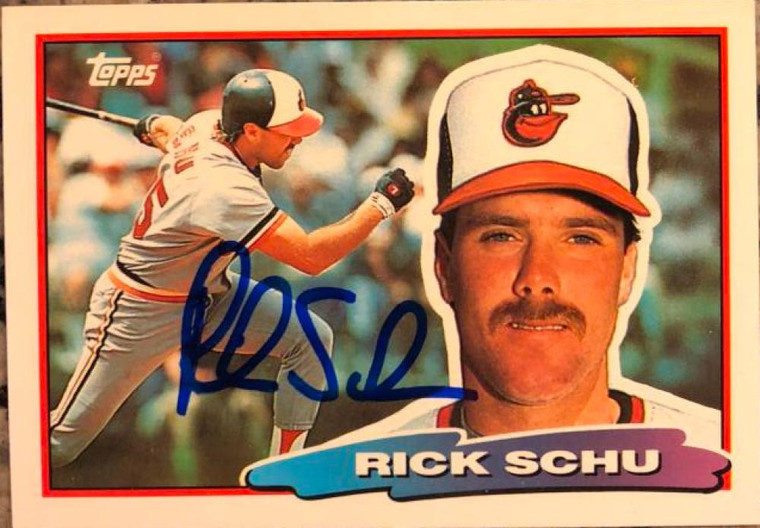 Rick Schu Autographed 1988 Topps Big #122