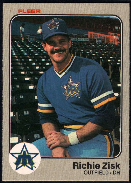 1983 Fleer #489 Richie Zisk VG Seattle Mariners 