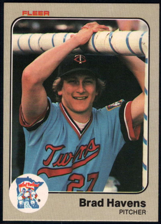 1983 Fleer #615 Brad Havens VG Minnesota Twins 