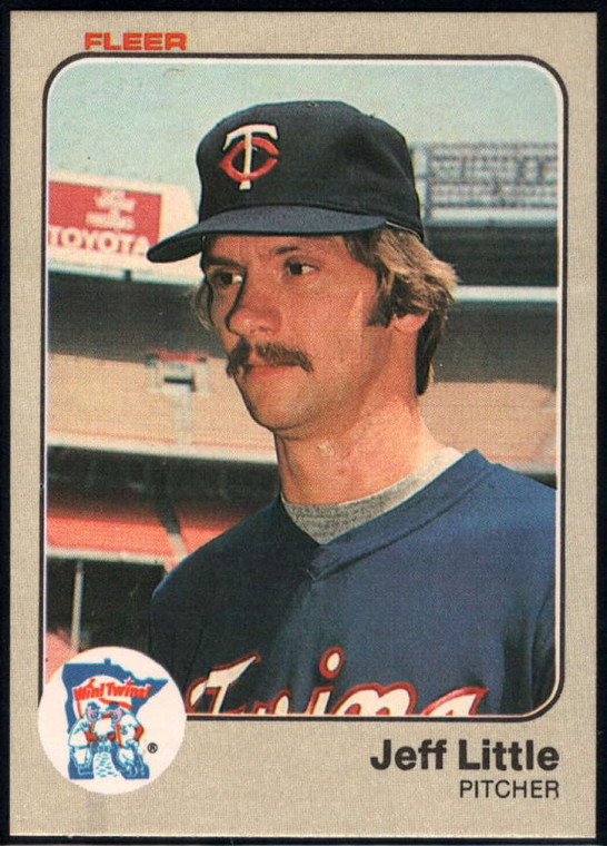 1983 Fleer #619 Jeff Little VG RC Rookie Minnesota Twins 