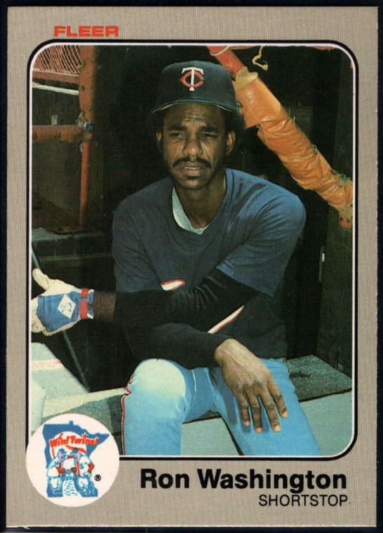 1983 Fleer #626 Ron Washington VG Minnesota Twins 