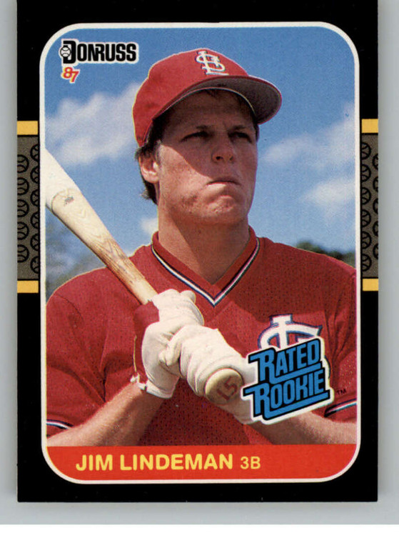 1987 Donruss #37 Jim Lindeman VG RC Rookie St. Louis Cardinals 