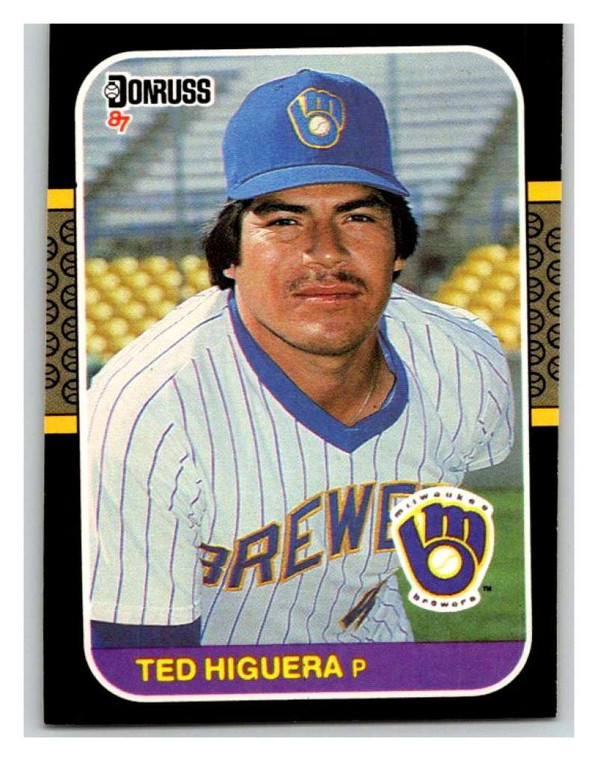 1987 Donruss #49 Teddy Higuera VG Milwaukee Brewers 
