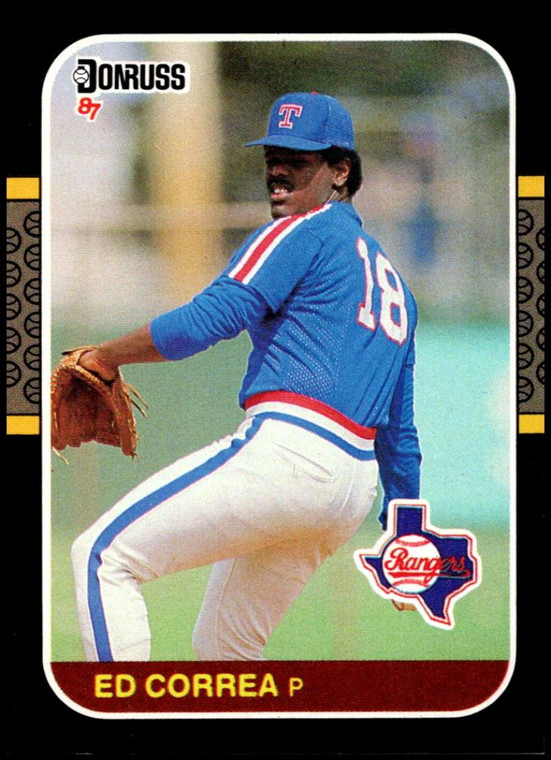 1987 Donruss #57 Ed Correa VG RC Rookie Texas Rangers 