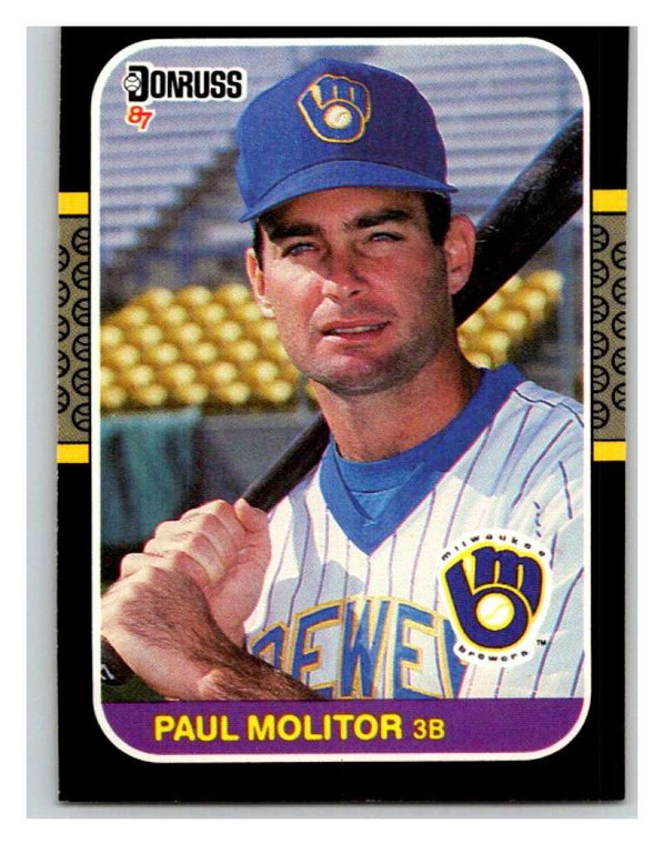 1987 Donruss #117 Paul Molitor VG Milwaukee Brewers 