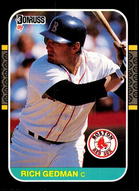 1987 Donruss #153 Rich Gedman VG Boston Red Sox 