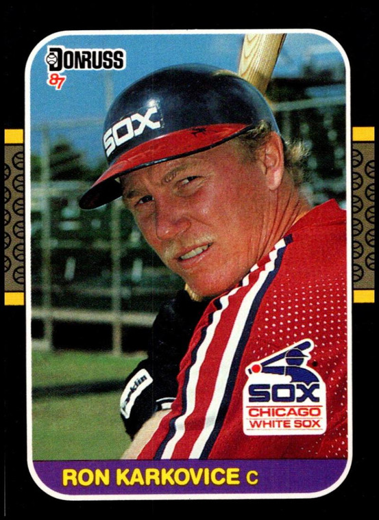 1987 Donruss #334 Ron Karkovice VG RC Rookie Chicago White Sox 