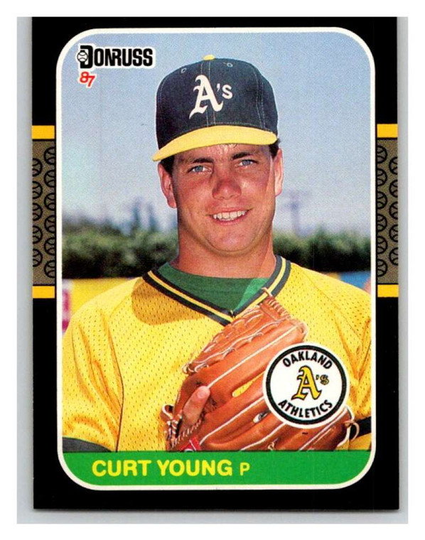 1987 Donruss #344 Curt Young VG Oakland Athletics 