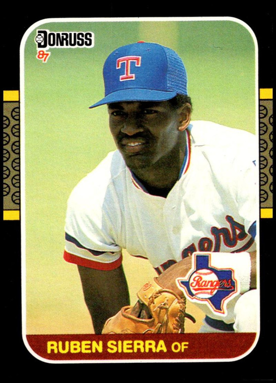 1987 Donruss #346 Ruben Sierra VG RC Rookie Texas Rangers 