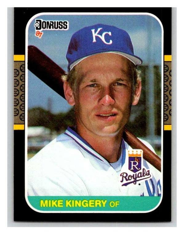 1987 Donruss #424 Mike Kingery VG RC Rookie Kansas City Royals 