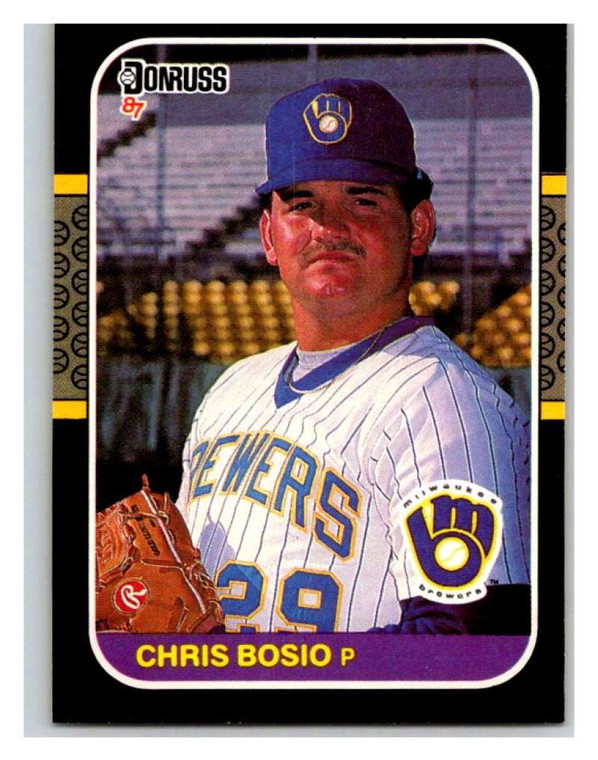 1987 Donruss #478 Chris Bosio VG RC Rookie Milwaukee Brewers 