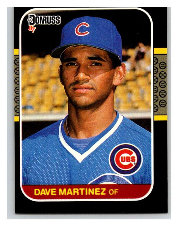 1987 Donruss #488 Dave Martinez VG RC Rookie Chicago Cubs 