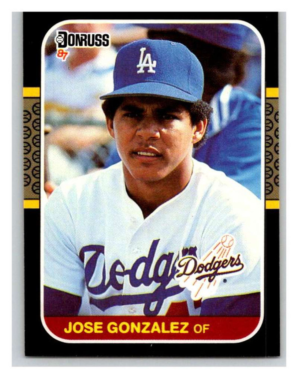 1987 Donruss #525 Jose Gonzalez VG RC Rookie Los Angeles Dodgers 