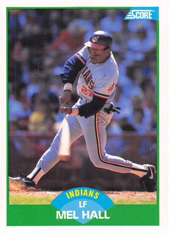 1989 Score #17 Mel Hall VG Cleveland Indians 