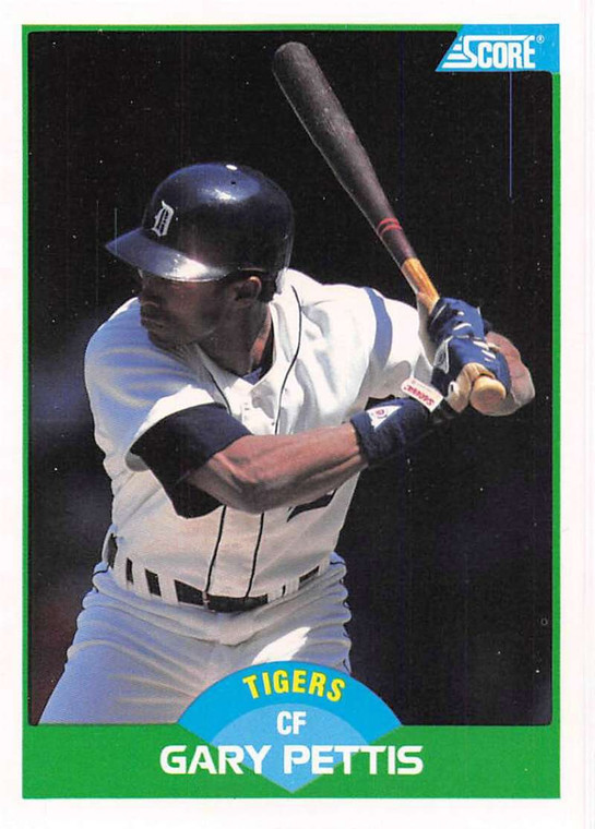 1989 Score #26 Gary Pettis VG Detroit Tigers 