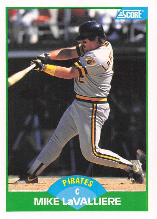 1989 Score #33 Mike LaValliere VG Pittsburgh Pirates 
