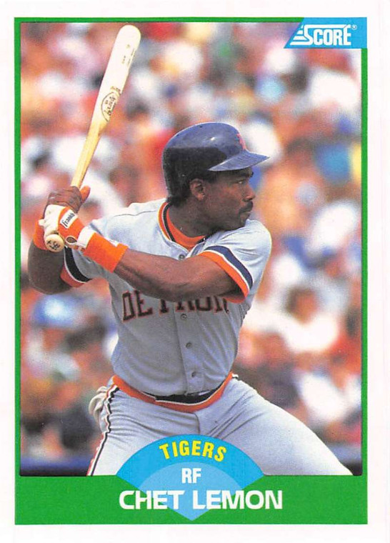 1989 Score #44 Chet Lemon VG Detroit Tigers 