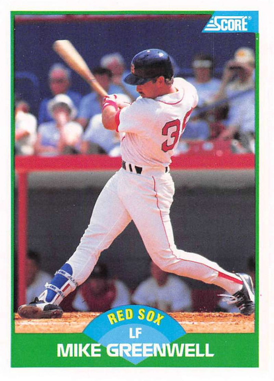 1989 Score #66 Mike Greenwell VG Boston Red Sox 