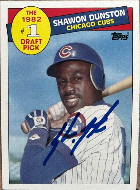 Shawon Dunston Autographed 1985 Topps #280 Rookie Card