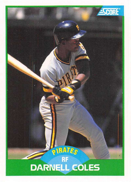 1989 Score #83 Darnell Coles VG Pittsburgh Pirates 