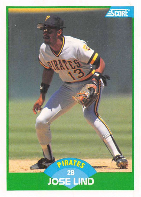 1989 Score #87 Jose Lind VG Pittsburgh Pirates 