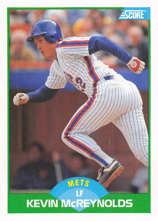 1989 Score #93 Kevin McReynolds VG New York Mets 