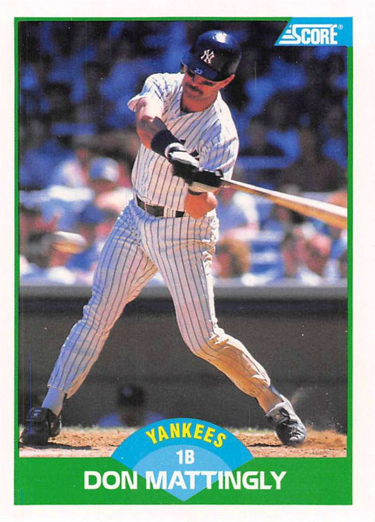 1989 Score #100 Don Mattingly VG New York Yankees 