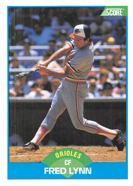 1989 Score #126 Fred Lynn VG Baltimore Orioles 