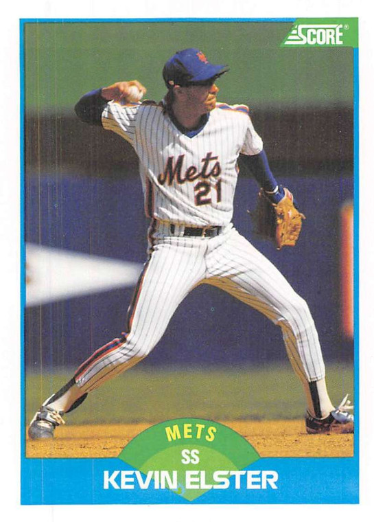 1989 Score #130 Kevin Elster VG New York Mets 