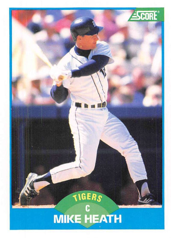 1989 Score #131 Mike Heath VG Detroit Tigers 