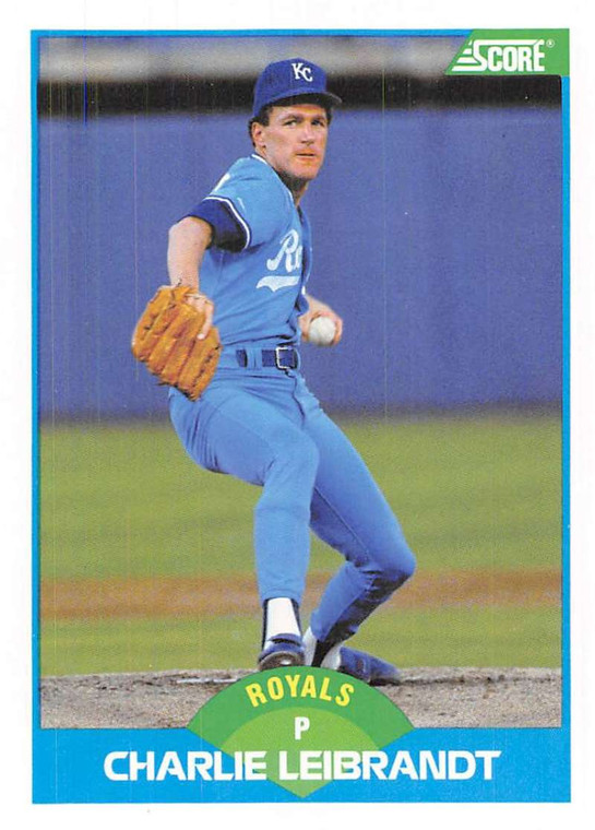 1989 Score #133 Charlie Leibrandt VG Kansas City Royals 