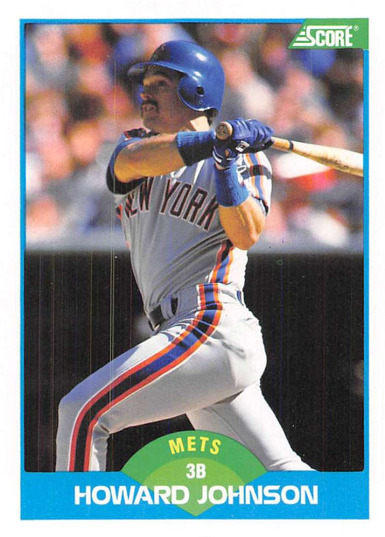 1989 Score #136 Howard Johnson VG New York Mets 