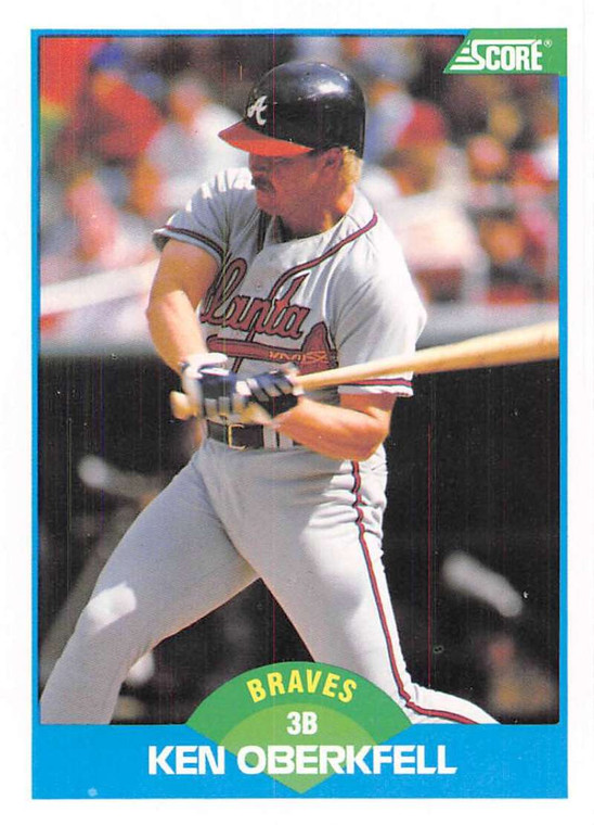 1989 Score #139 Ken Oberkfell VG Atlanta Braves 