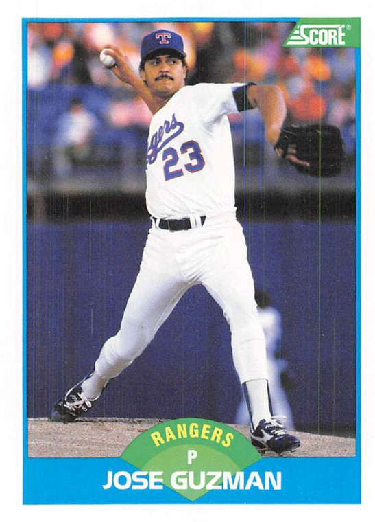 1989 Score #143 Jose Guzman VG Texas Rangers 