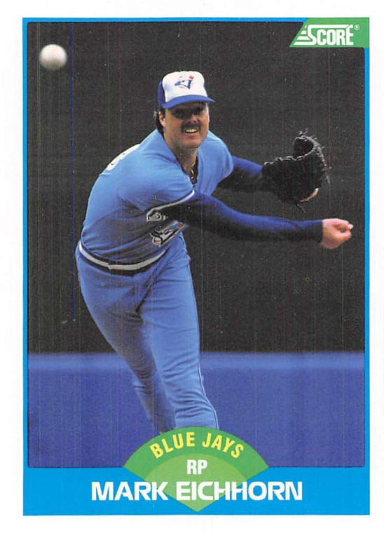 1989 Score #152 Mark Eichhorn VG Toronto Blue Jays 