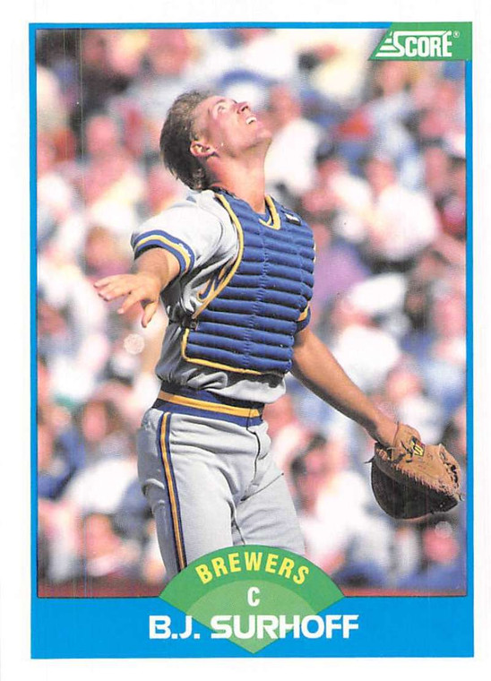 1989 Score #154 B.J. Surhoff VG Milwaukee Brewers 